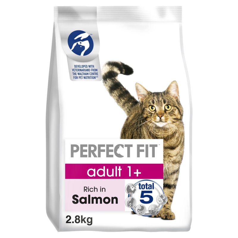 Perfect Fit Perfect Fit Advanced Chicken Salmon Adult Dry Cat Food pet food packaging